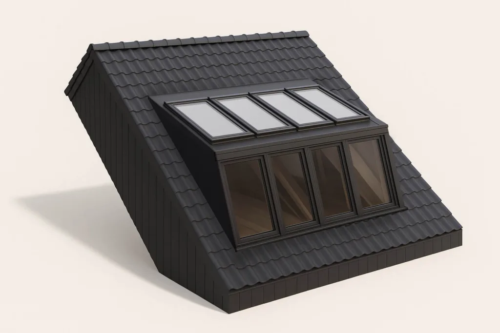 dakserre of dakkapel vergeleken: hier zie je een dakserre