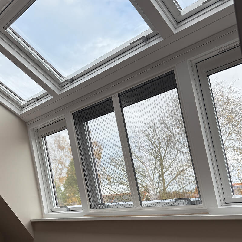 Een LUXboX dakserre met zonwering